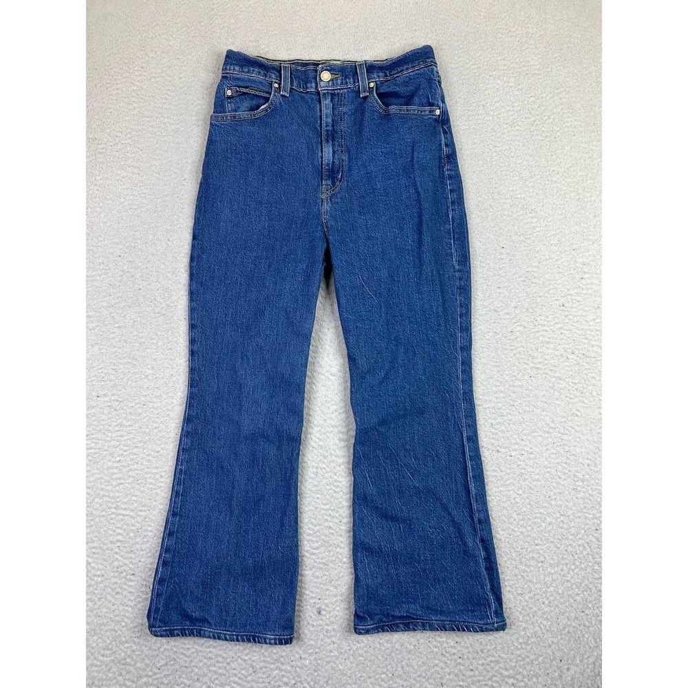 Levis X Deepika‎ Padukone Jeans Womens 28x25 Blue Bootcut Flare Denim Stretch
